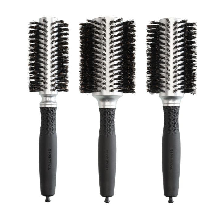 Olivia Garden Borstel Essential Blowout Soft Boar Silver